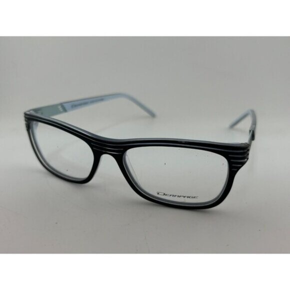 DERAPAGE - Tornado ST4 A941 53-18-140 Blue and Black Plastic Eyeglass Frames - Picture 1 of 7